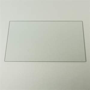Gram og Beko glashylde uden kantliste til køleskab. 44,7 x 26,8 cm.